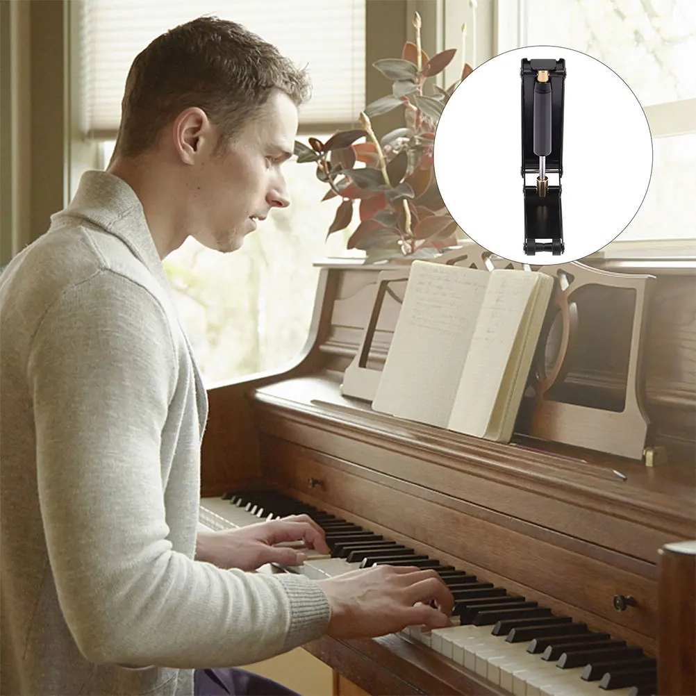 

2Pcs Piano Slow Close Device Metal ABS Rubber Long-Lasting Silent Slow Falling Buffer Piano Lid Protector Anti Pinch