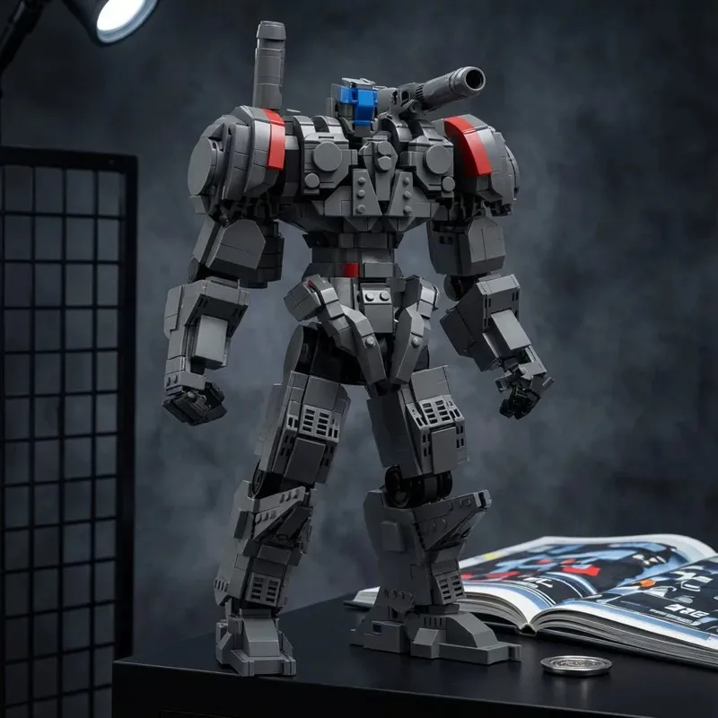 MOC Kreatives Film- und Fernseh-Mech-Tango-Wolf-Krieger-Bausteinmodell, Erwachsenen-Puzzle-Montage-Spielzeug, Geburtstagsgeschenk, Dekoration – Detail 3