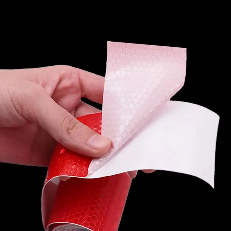Auto-Warnreflektorband 5cm*10M Rolle Selbstklebender Hochsichtbarer Aufkleber für Anhänger LKW Fahrzeug Straßennutzung – Detail 3