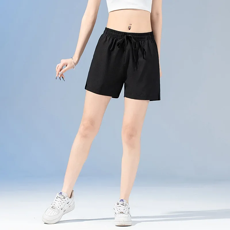Trunks Women's Summer Thin Running Marathon 3/4 Shorts Quick Dry Field Training Basketball Fitness Pants Sport Clothes Gym