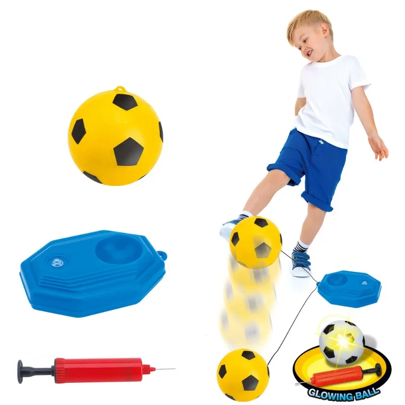 Jouets d'entraînement de football pour enfants, football avec UL, entraînement intérieur et extérieur, ballon gonflable, jouets de sport de fitness IkKids Shoous