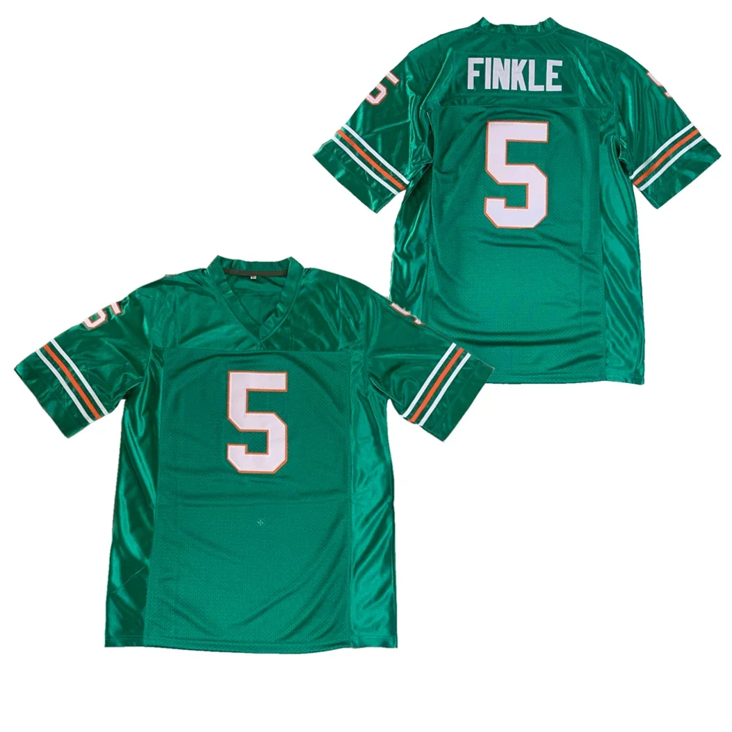 

American Football Jersey RAY FINKLE 5 ACE VENTURA PET DETECTIVE MOVIE Jerseys Sewing Embroidery Outdoor Sports Green 2023 New