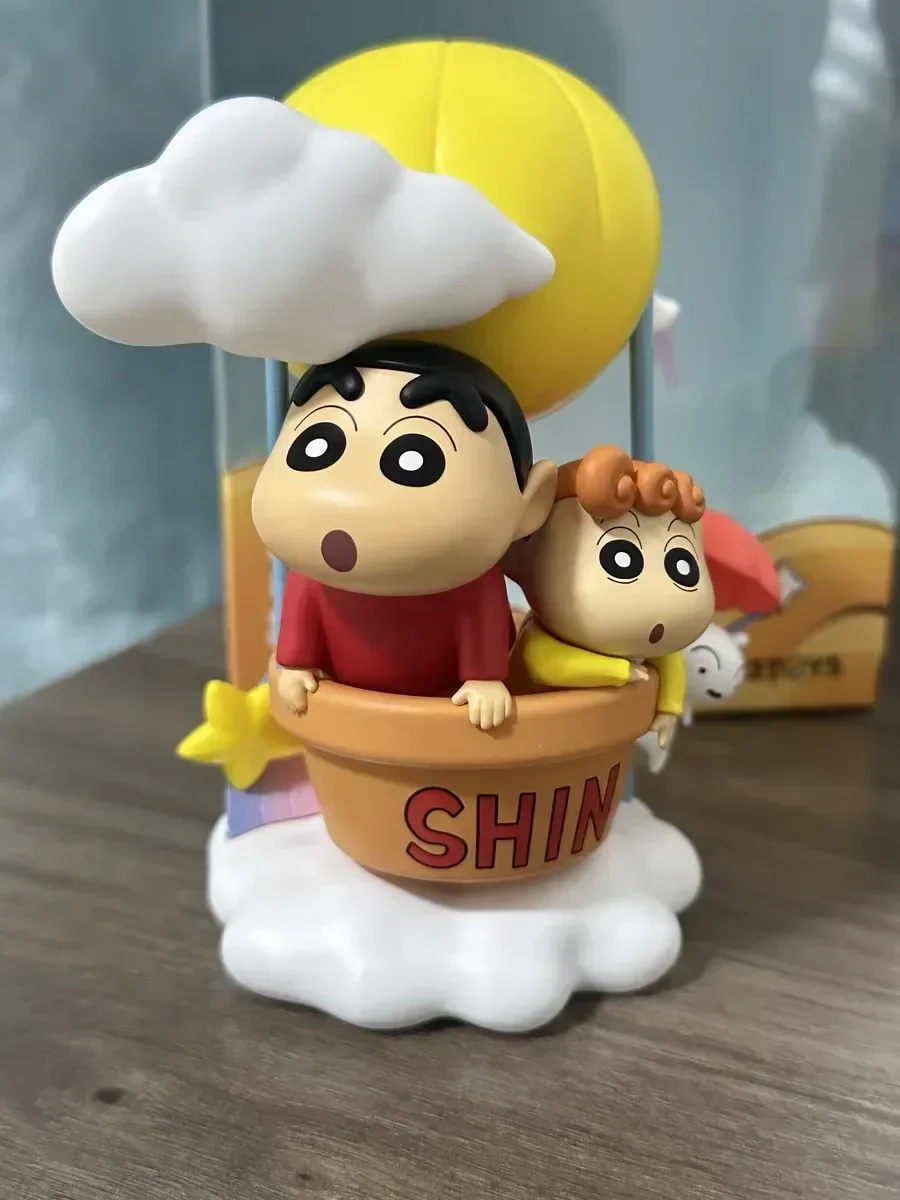 

15cm Crayon Shin-chan Anime Limited Edition-cloud Roaming Series Fashion Play Cute Toys Desktop Collection Classic Surprise Gift