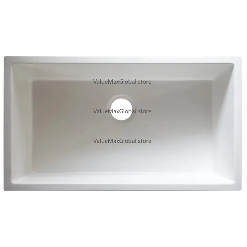 813-Sized Undermount Single Bowl Composite Granite Sink 3218S - White/Coffee/Black Color Combination