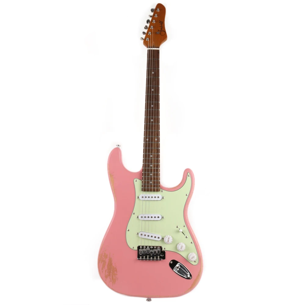 High quality light Relic vintage style hand made electric guitar electricas electro electrique guitare guiter guitarra gitar