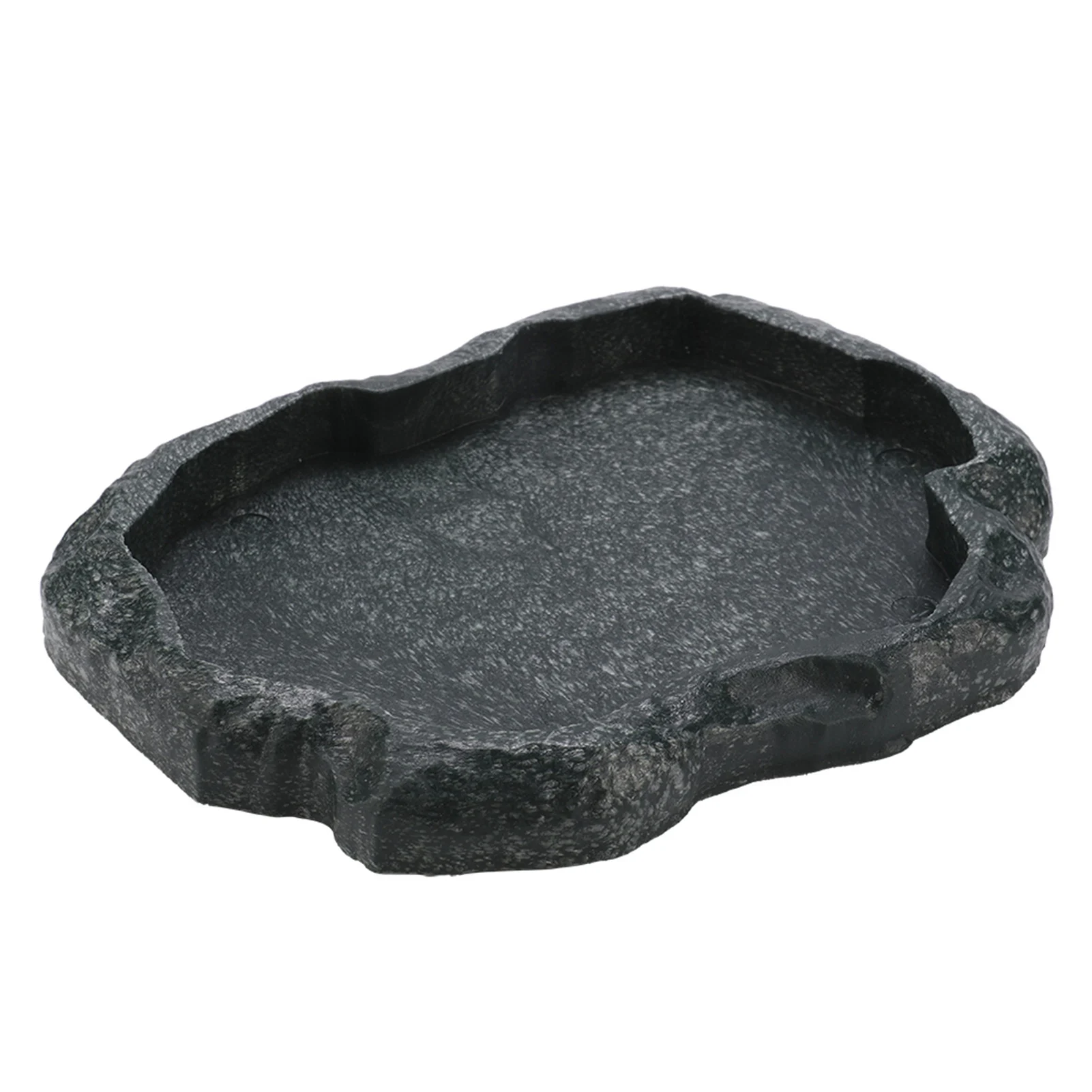

Resin Durable Reptile Rock Food And Water Dish Feeder Bowl For Tortoise Lizard