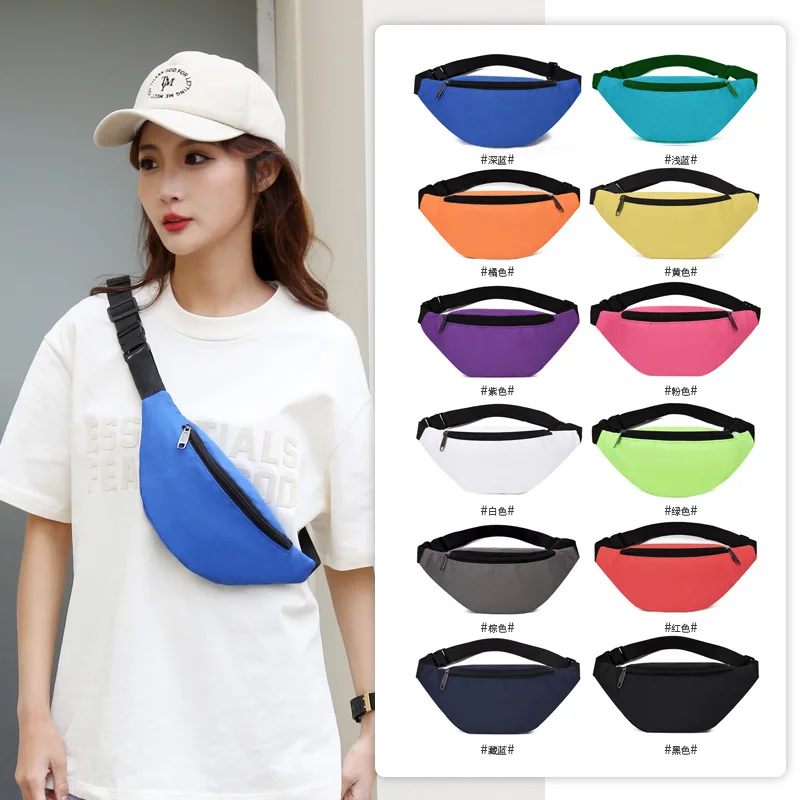 Saszetka na pasek dla mężczyzn Kobiety Fanny Waist Bag Pack Wodoodporny Running Belly Banana Mężczyzna Ladies Kangaroo Bum Hip Sports Waistbag Side
