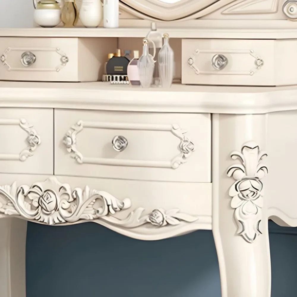 Modern Wood Vanity Desk 4