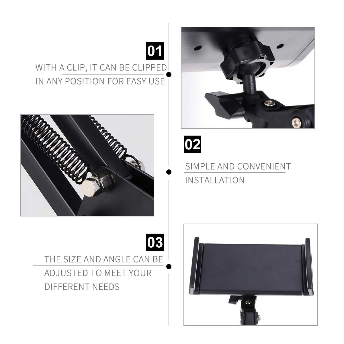 

Desktop Folding Stand Adjustable Articulating Arm Phone Holder Long Bracket For Tablet Mobile Videos Movies Gift