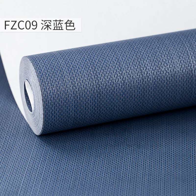 Modern Nordic Dark Blue Wall Papers Home Decor Non Woven Solid Color Stripes Wallpaper for Living Room Bedroom Covering