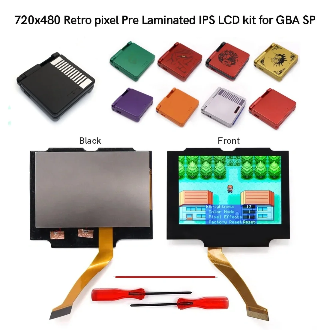 30-inch-laminated-v5-ips-gba-sp-backlight-backlit-lcd-replacement-mod-kits-for-game-boy-advance-sp-no-need-cut-shell-case