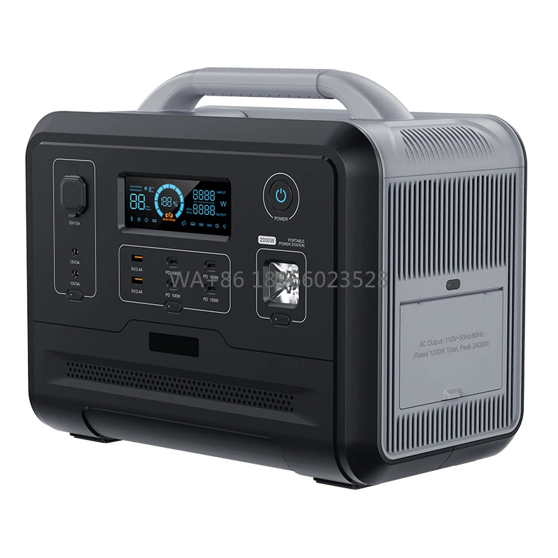 

Портативная солнечная электростанция 960 Вт·ч с аккумулятором для резервного питания, 1200 Вт, с радиатором, на заказ от производителя