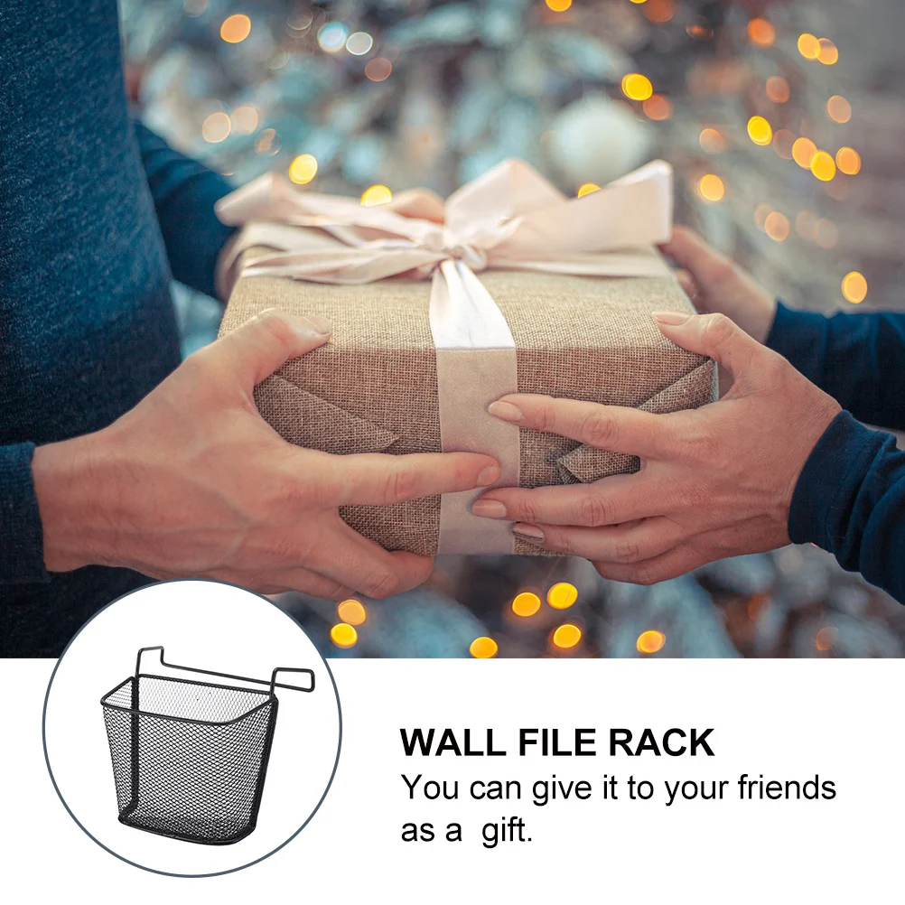 مكتب سلة معلقة الحديد متعدد الاستخدامات منظم مكتب هوك رف معلق الملفات أقلام سلة التخزين مكتب تخزين النوم المنظم