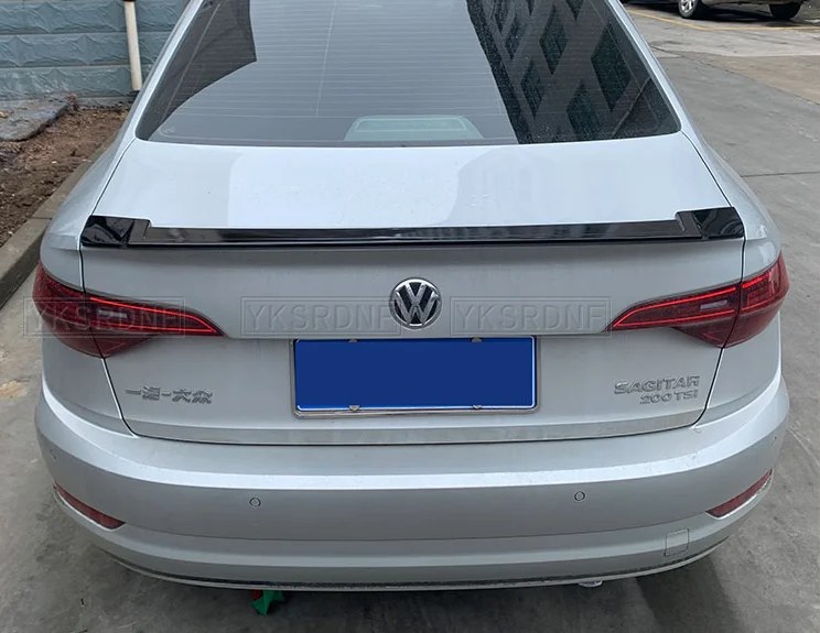 YKSRDNF ABS PAINT REAR WING TRUNK LIP TAIL SPOILER FOR Volkswagen VW Jetta MK7 2019 2020 2021 M STYLE