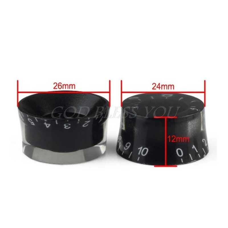 1Set/4PCS Electric Guitar Part For Gibson For Les Speed Control Knob Numerals New Drop Shipping