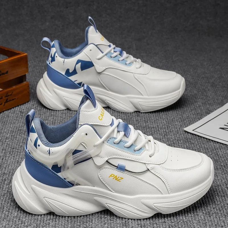 

Новые мужские баскетбольные кроссовки 2025 года для улицы, с амортизацией, для тренировок, модные, дышащие, дизайнерские, на толстой подошве, повседневные кроссовки