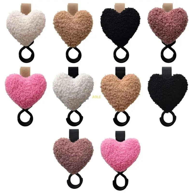 

Baby Strollers Hook with Plush Heart Design Pushchair Hanging Organiser