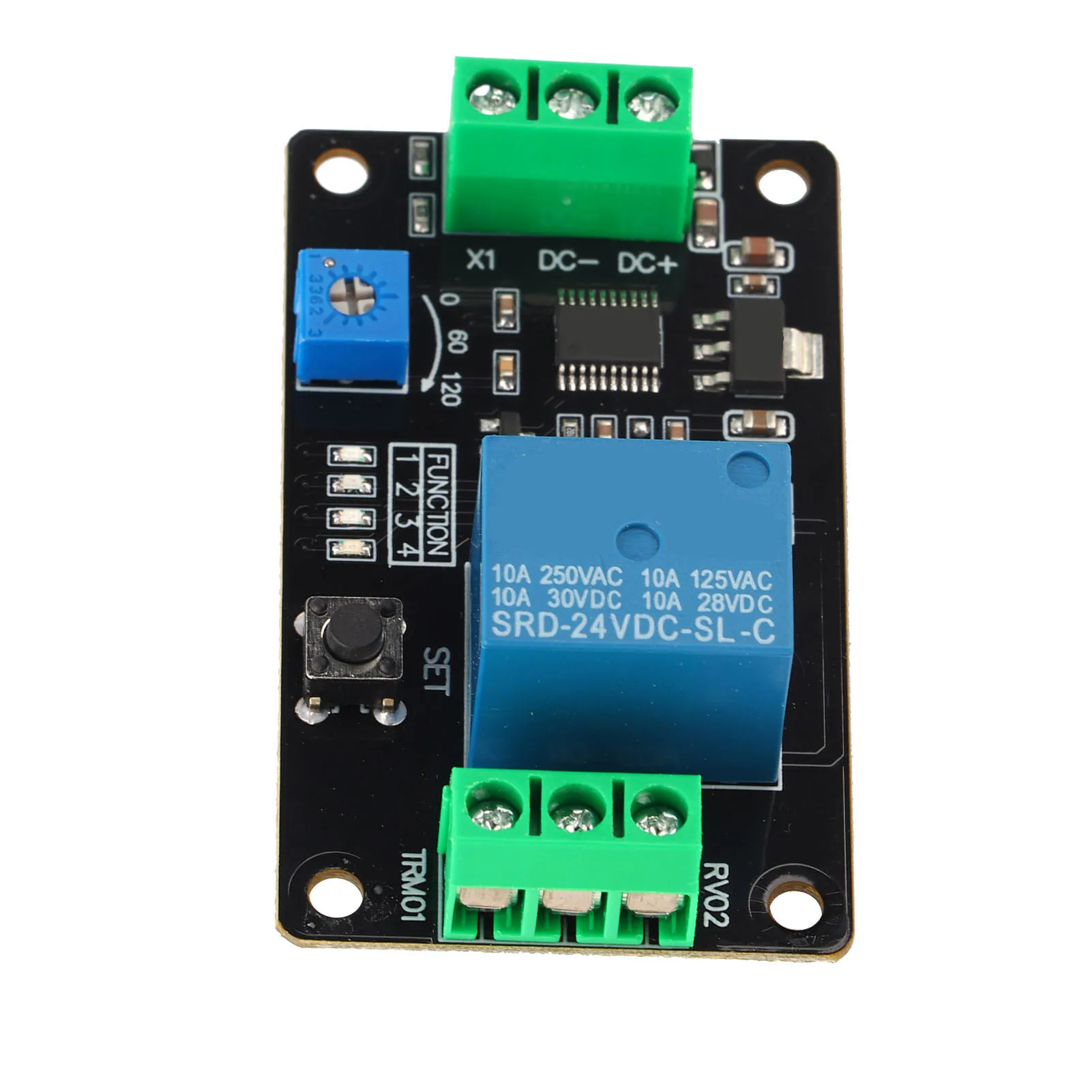 Vertraging Tijdrelais zelfsluitende Vertraging Aan Uit Tijdvertraging Relais Schakelaar Super 555 Timer DC 5 V/12 V/24 V