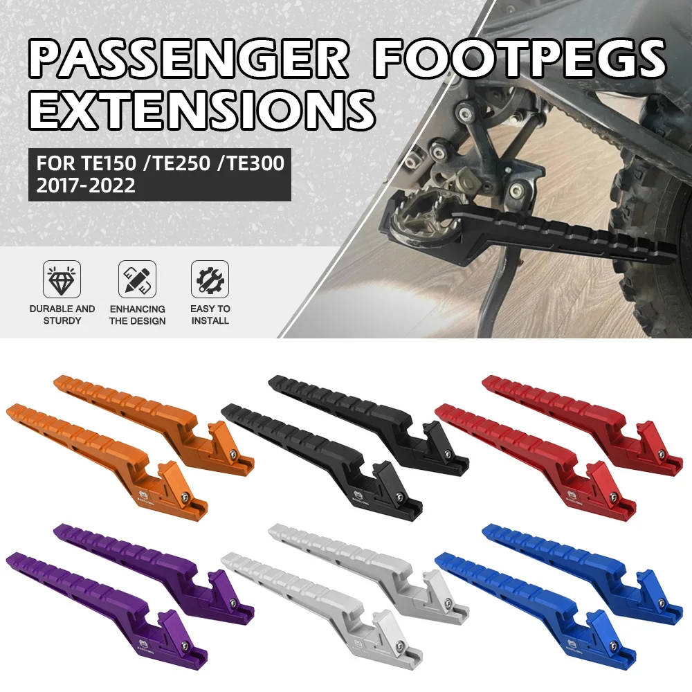 

For Husqvarna TE 150 / TE 250 / TE 300 2017-2020-2021-2022 Motorcycle Foot Peg Passenger Footpegs Extensions TX 125 2017-2019