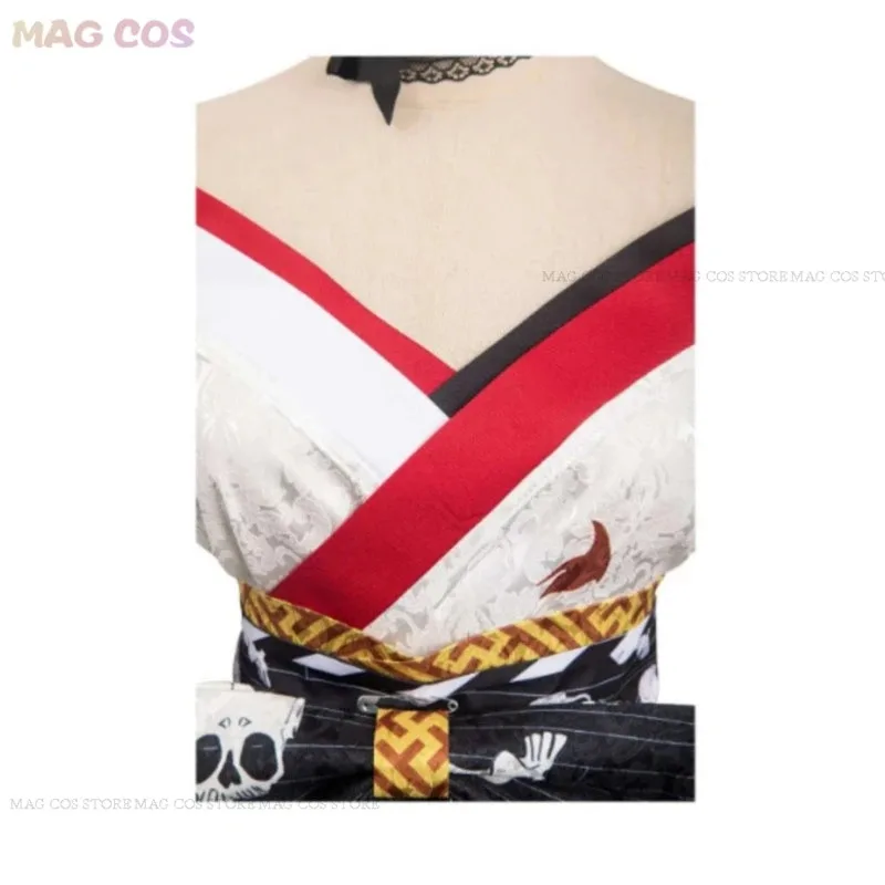 sisi 2233Anime Chainsaw Cosplay Costume Hyakkiyakou‘s Shutendoji Japanese Kimono Bathrobe Makima Wig Woman Sexy Halloween