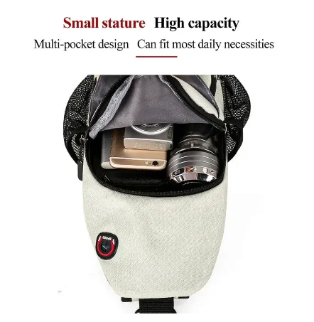 New Shoulder Bag Man 2024 Casual Chest Business Male MultiFunctional Women Backpack Cycling Sports Rucksack Travel Pack