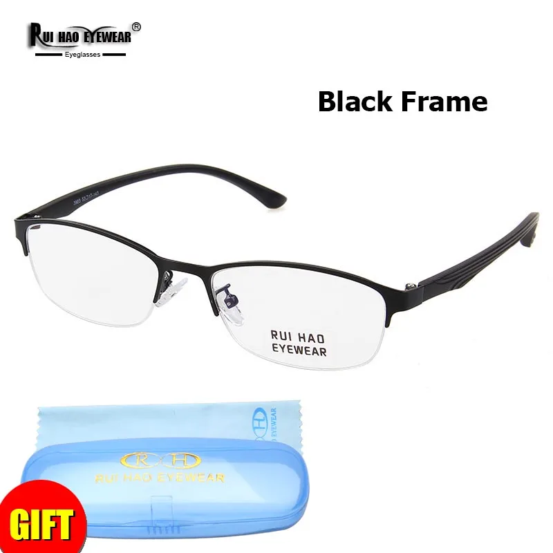 Women Eyeglasses Frame 4 Color Stainless Steel Business Glasses Frame With TR90 Temple Half Rimless Spectacles Frame 3903