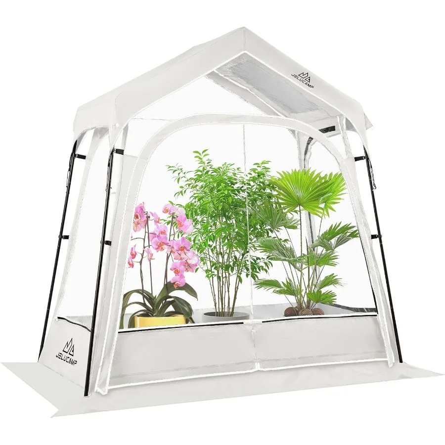 

Small Greenhouse for Outdoors Portable Plastic Walk-in Greenhouse with Window Heavy Duty Green Houses for Indoor Backyard Outsi