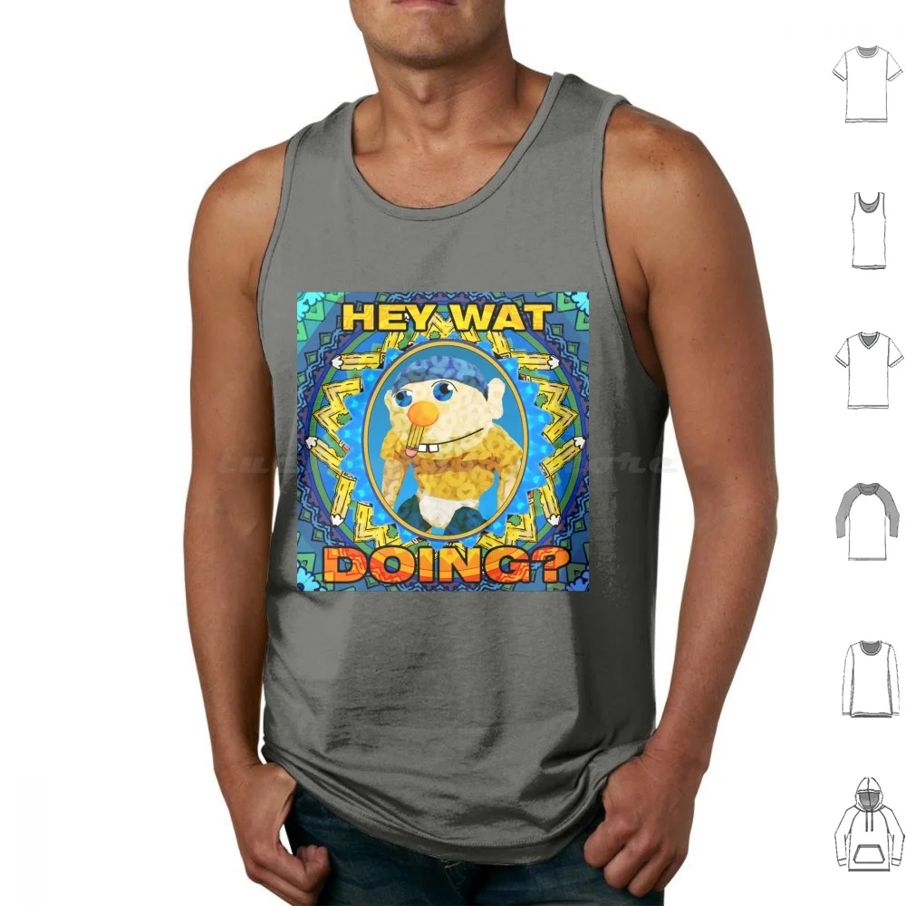 Hey Wat Doing Sml Tank Tops Print Cotton Jeffy Hey Wat Doing Sml Super Logan Sml Jeffy Youtube
