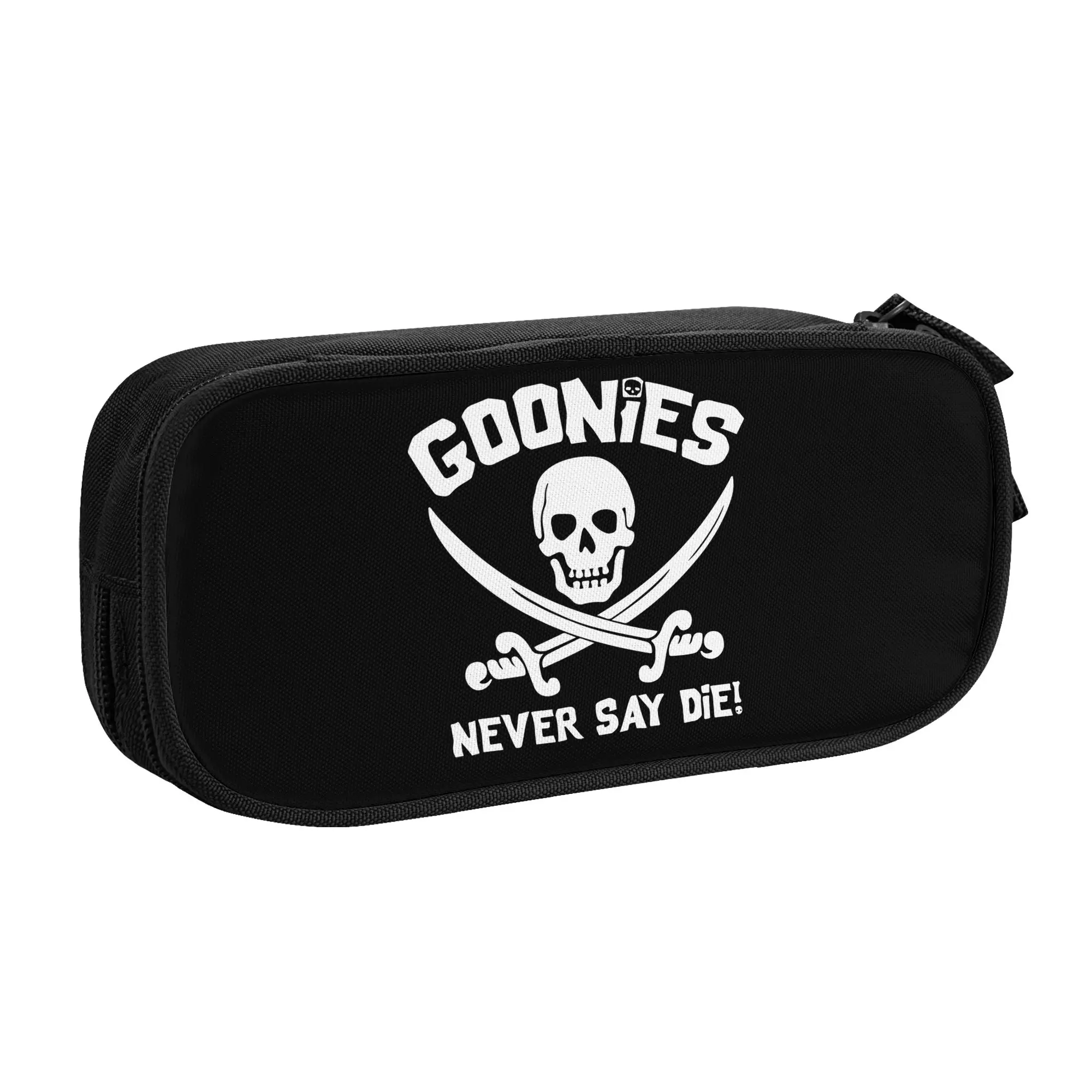 Korean Goonies Pencil Cases for Girls Boys Gothic Skull Large Storage Pen Box Bag School Accessories