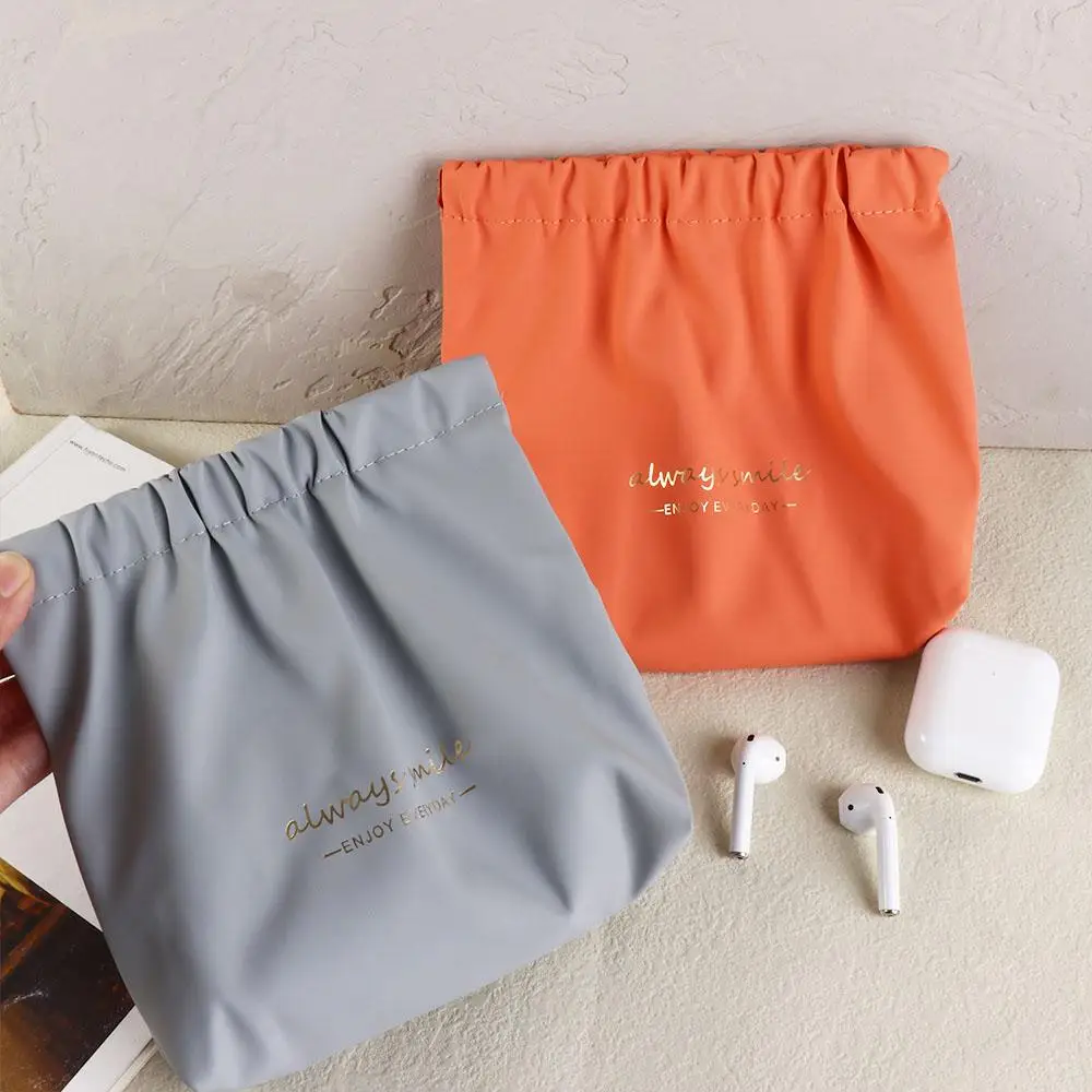 كابل حقيبة التخزين بو حقيبة مستحضرات تجميل حقيبة أدوات الزينة السفر حقيبة مستحضرات تجميل ذاتية الإغلاق حقيبة مستحضرات التجميل ورقة الربيع حقيبة المرأة حقيبة التخزين