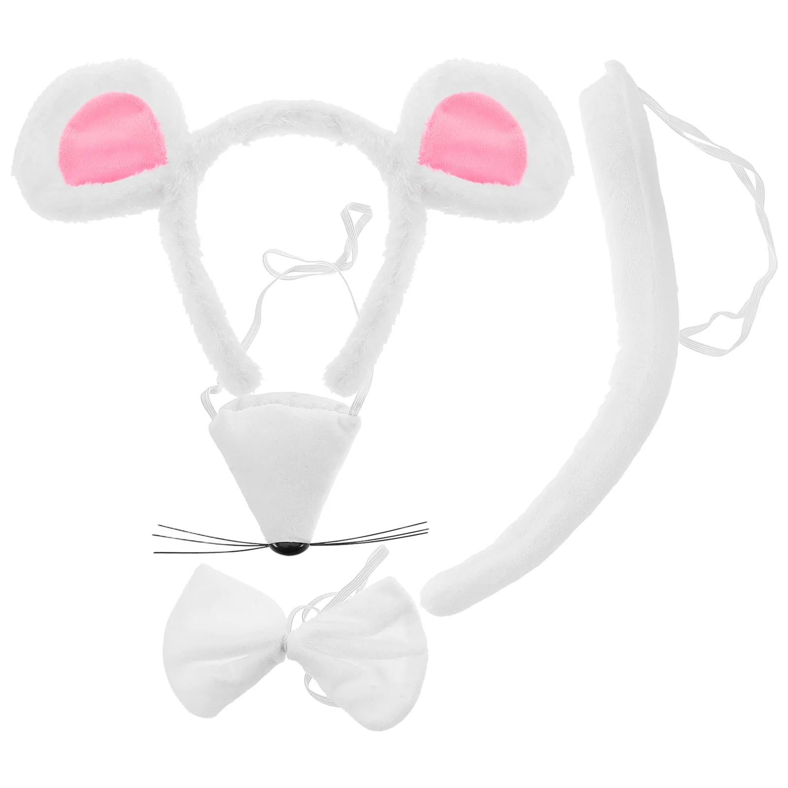 

1 set Little Mouse Headband Headdress Cute Ears Costume Accessories Kids Adult Women Fuzzy Adjustable Size Fits All Party
