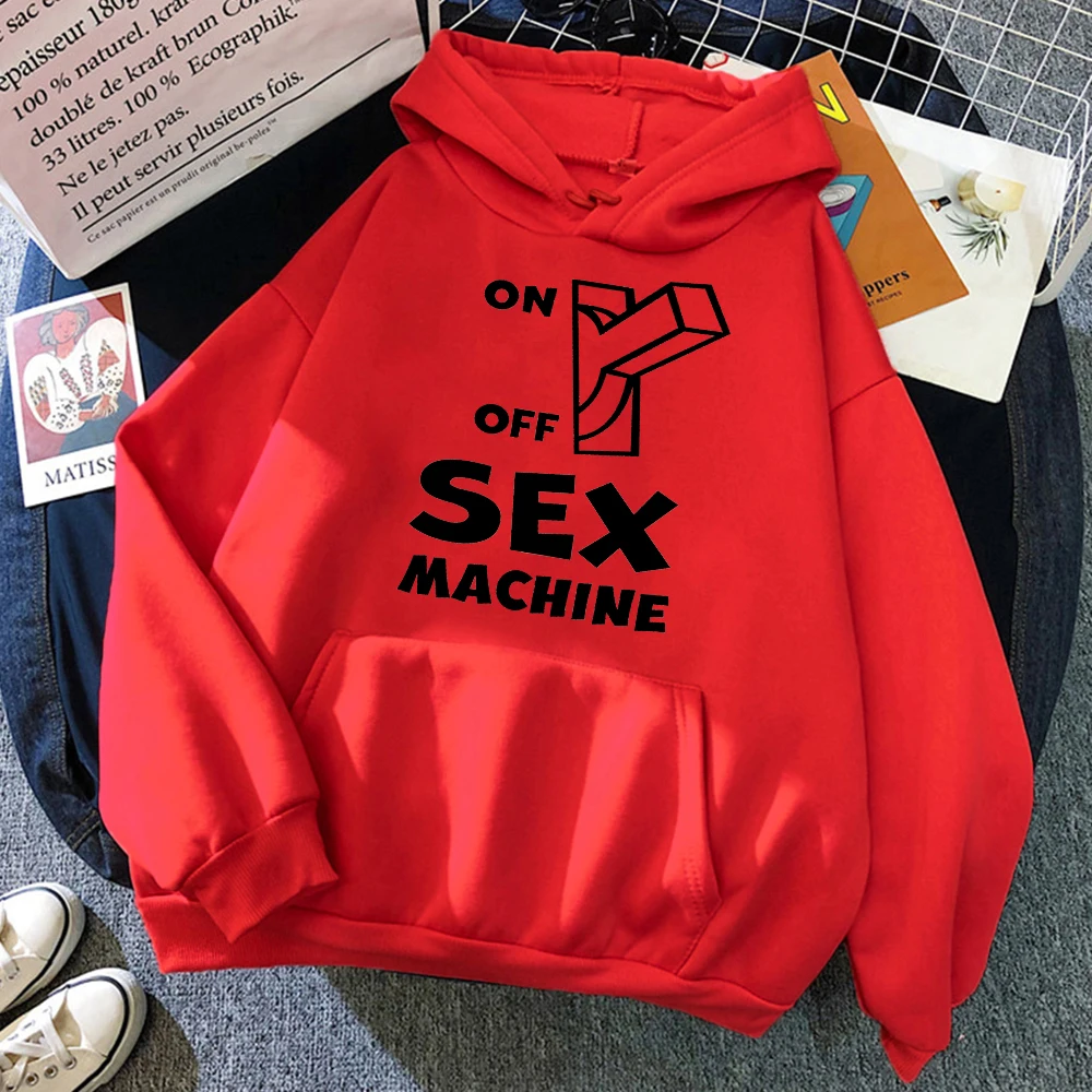 2024 Sex Machine Hoodies Men's and Women's Street Hooded Sweatshirt, Warm Spring and Autumn Top