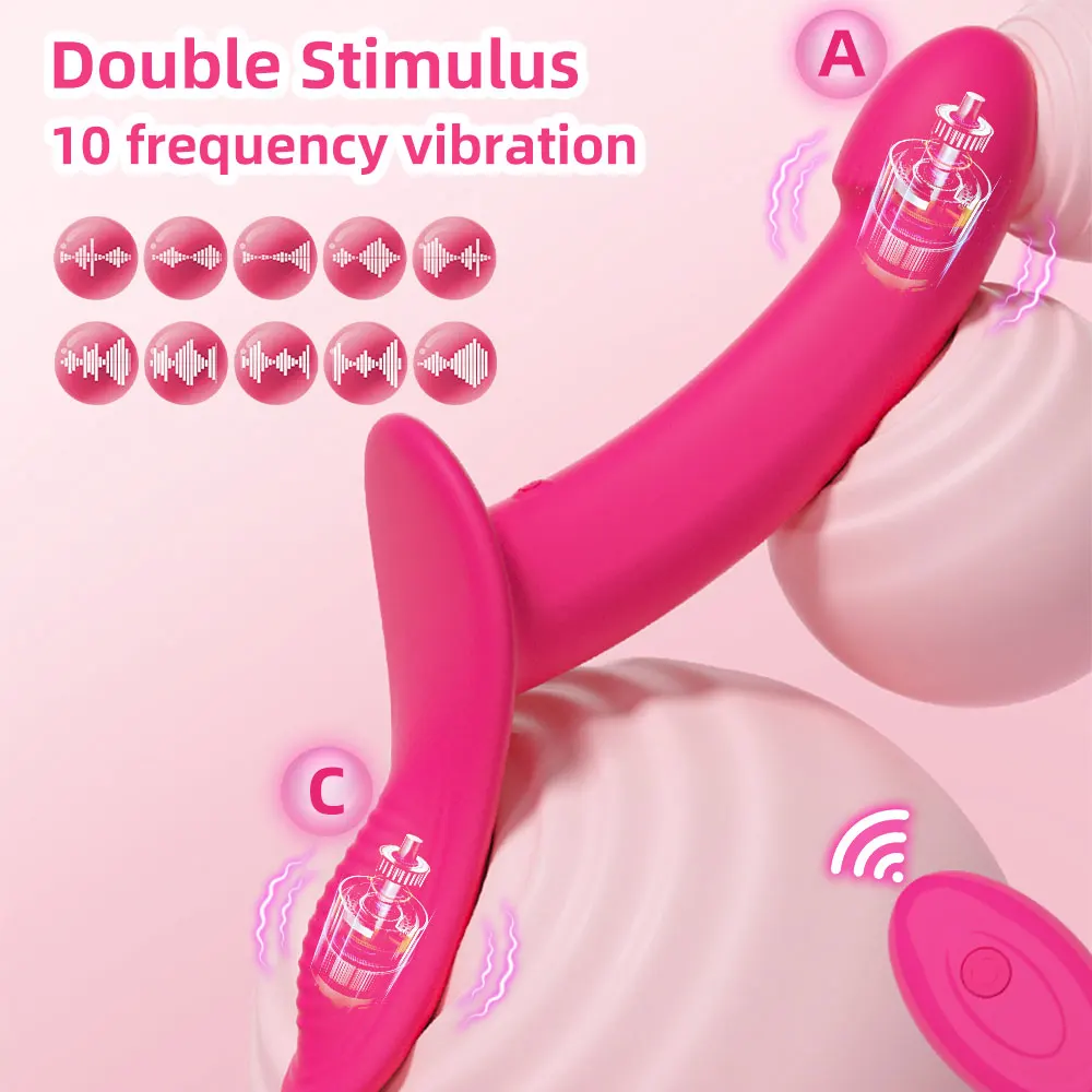Strap-On Vibrating Dildo Adjustable Harness Vibrator with 10 Vibration Modes Wearable Harness Sex Toy for Female Couple Lesbians - Image 2