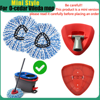 Spin Mop Head Replacement Mop  Brush For Mini O-cedar Vileda RinseClean 2-Tank System Microfiber Mop Cloth Machine Washable Rags