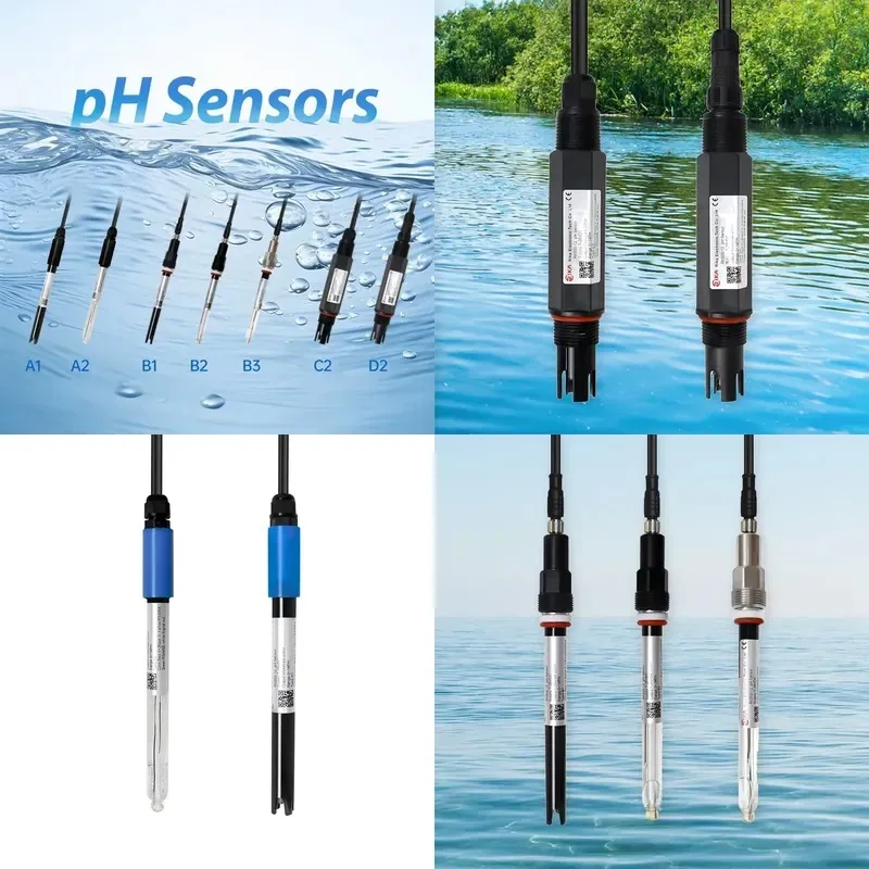 Rk500-12 Submerged Industrial Rs485 4-20 Ma 420mA Mini Liquid Aquarium Meters Water pH Electrode Probe Sensor with 4-20ma