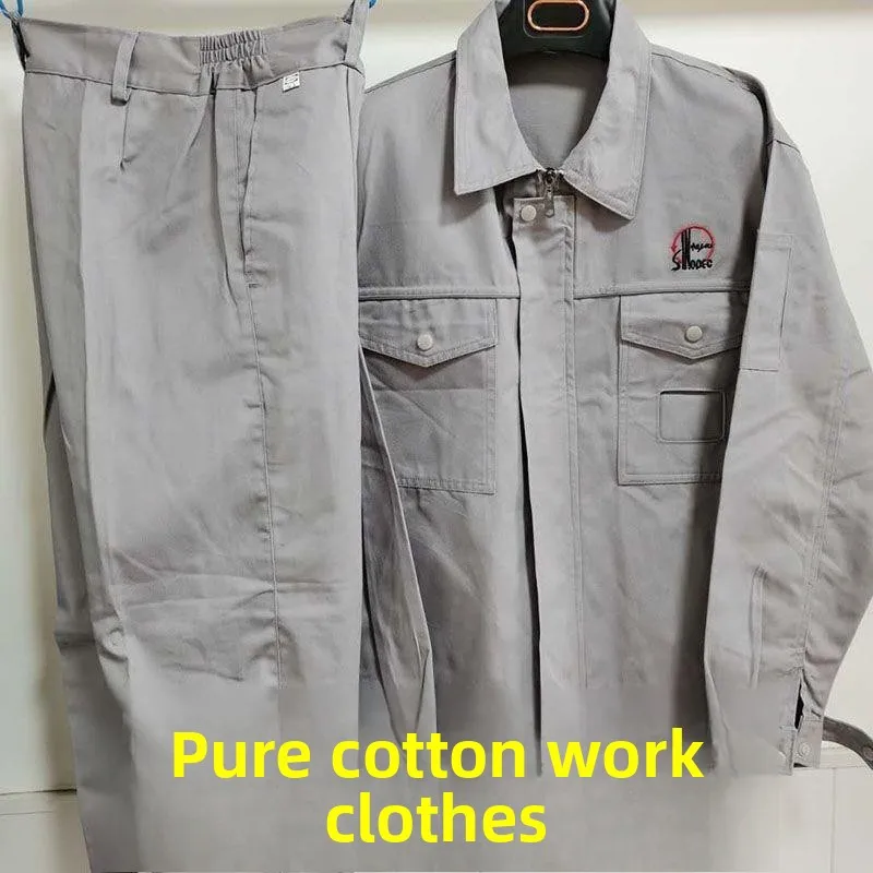 

Chongqing Zhonghua Pure Cotton Workwear Set Long Sve W Resistant to Wear And Tear for ip Repair And Oil Refining Me...