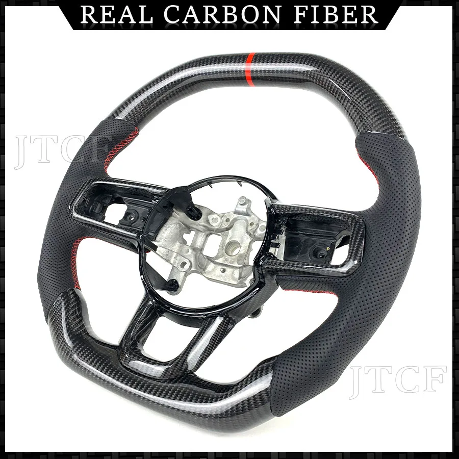 For Jeep Wrangler Gladiator JL 2018 2019 2020 2021 2022 2023 2024 Sport Carbon Fiber Steering Wheel Upgraded Automotive Interior