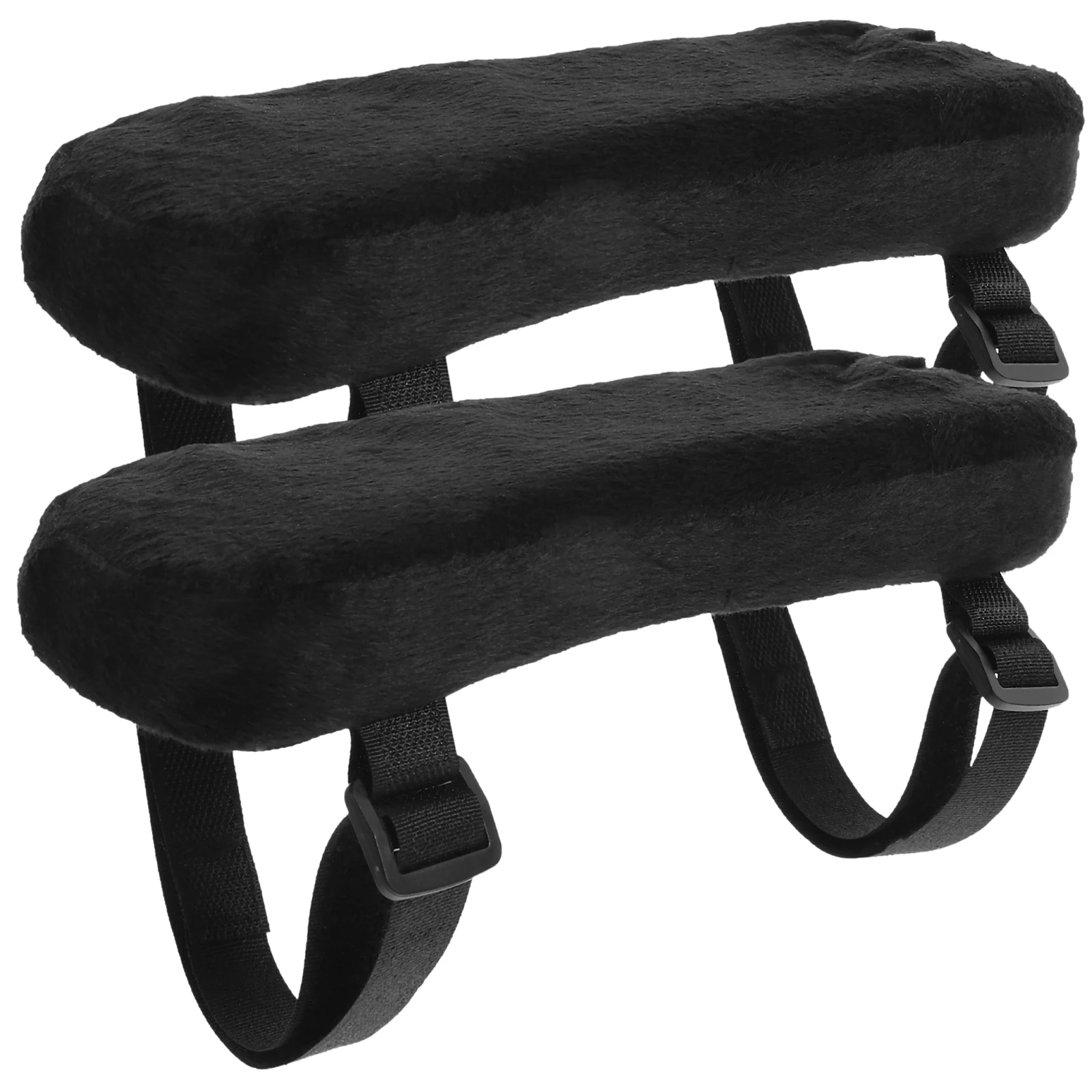 

2pcs Black Gaming Chair Armrest Pad Office Elbow Pads Cushion Crystal Velvet Ergonomic Sponge Arm Rest Desk Replaceable