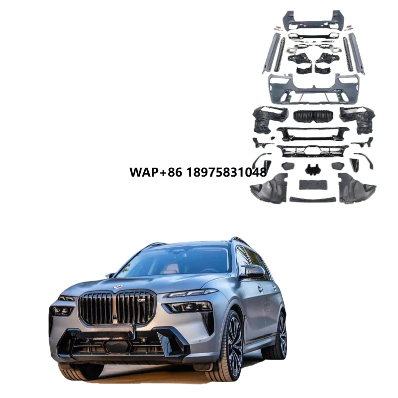 2023-2025 for X7 G07 Bodykit M-Sport Front & Rear Bumpers with Side Skirts New Condition with Included Clips