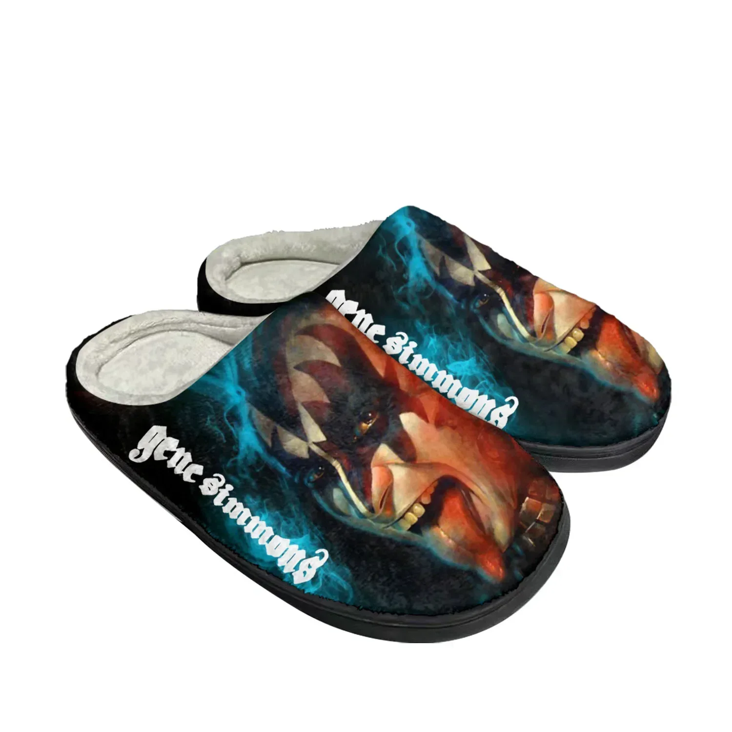 

Gene Simmons Rock Singer Home Cotton Custom Slippers Mens Womens Sandals Plush Bedroom Casual Keep Warm Shoes Thermal Slipper