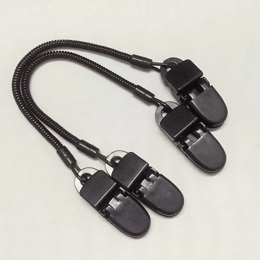 

20Pcs Windproof Hat Leash Clips Retainer Strong Tpu Pe Hat Keeper for Fishing Boating Camping Sailing Outdoors Black