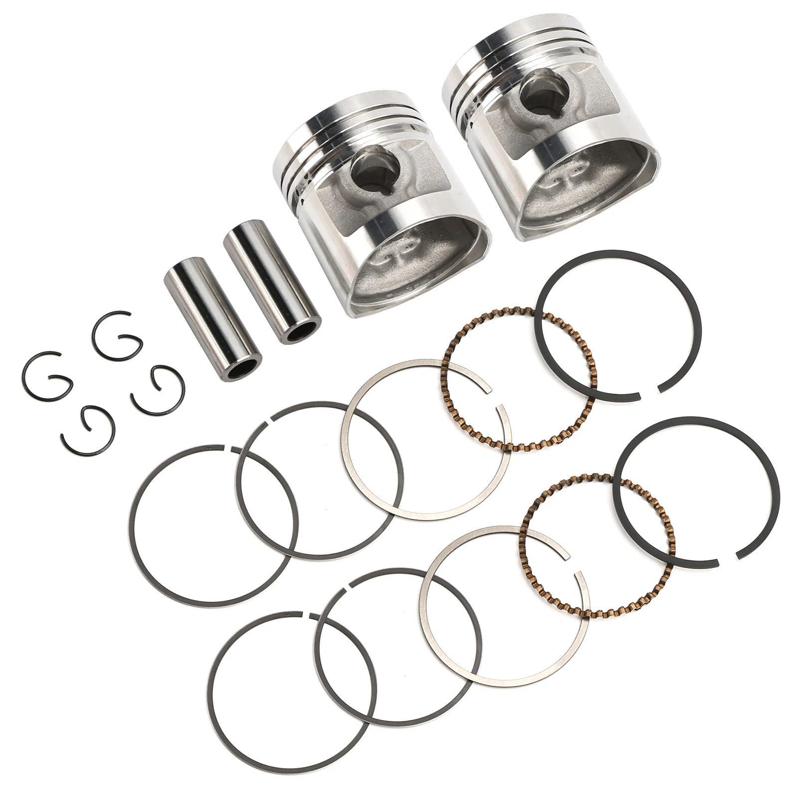 Artudatech 2x Engine Piston Rings Pin Kit 44mm 44.25mm 44.5mm For Honda CM125 CA125 CM CA 125 Rebel Parts