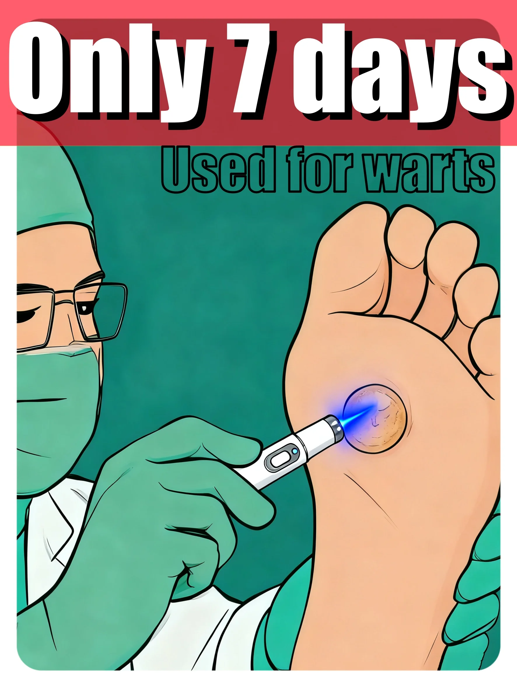 

New Year's Choice: Home-use blue light technology, convenient wart care tool