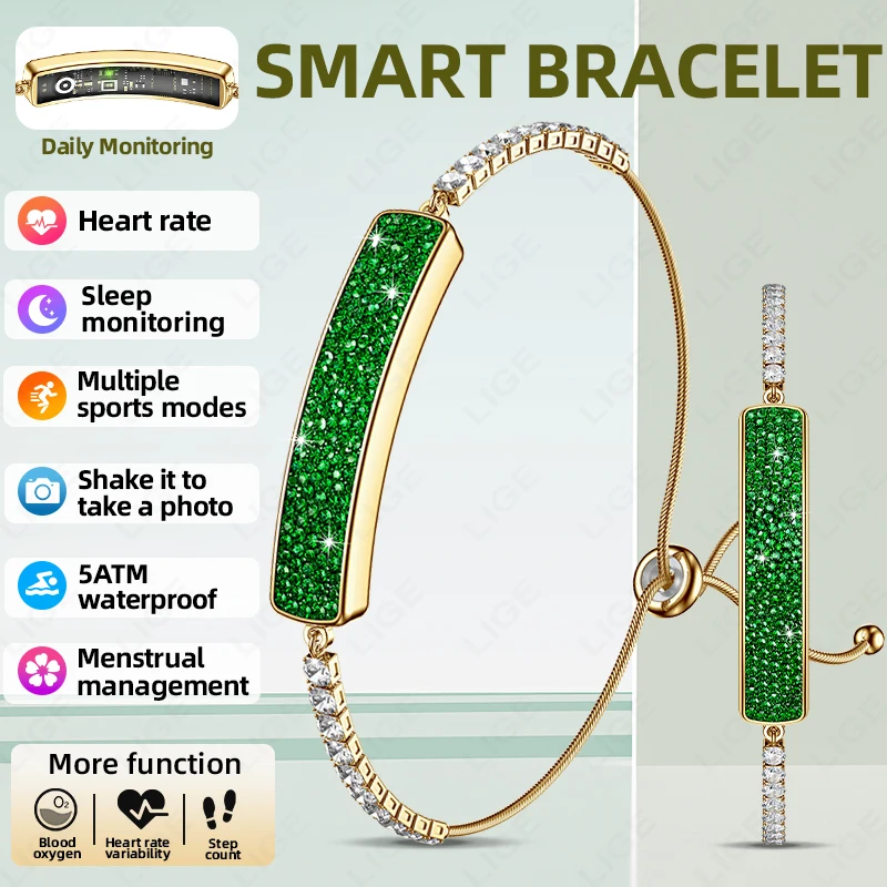 

LIGE Smart Watch 5ATM Waterproof Multiple Sports Modes Sleep Monitoring Women‘s Smart Bracelet SmartWatch For Android And l0S