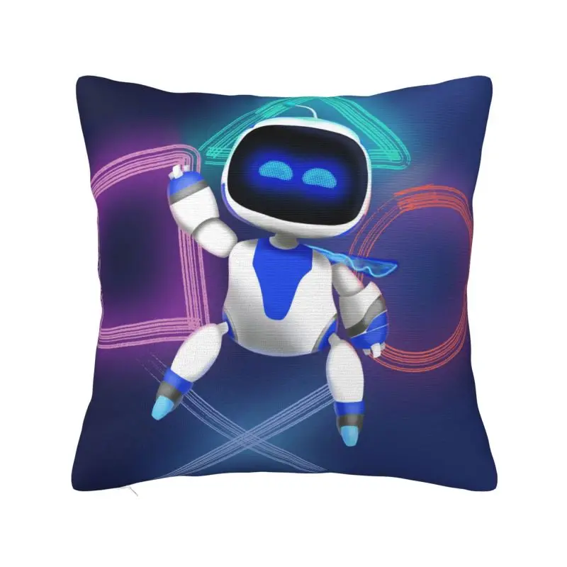 Custom A-Astro Bots Square Pillow Case Home Decor Cushions Throw Pillow for Sofa Double-sided Printing