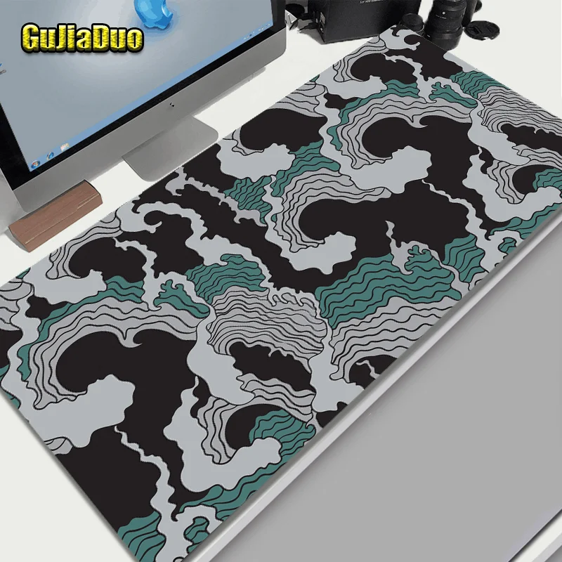 

GuJiaDuo 40x90 Large Size Ocean Wave Creativity Mouse Pad Laptop Office Pc Cushion Desk Mat Gaming Accessories Game Art Mousepad