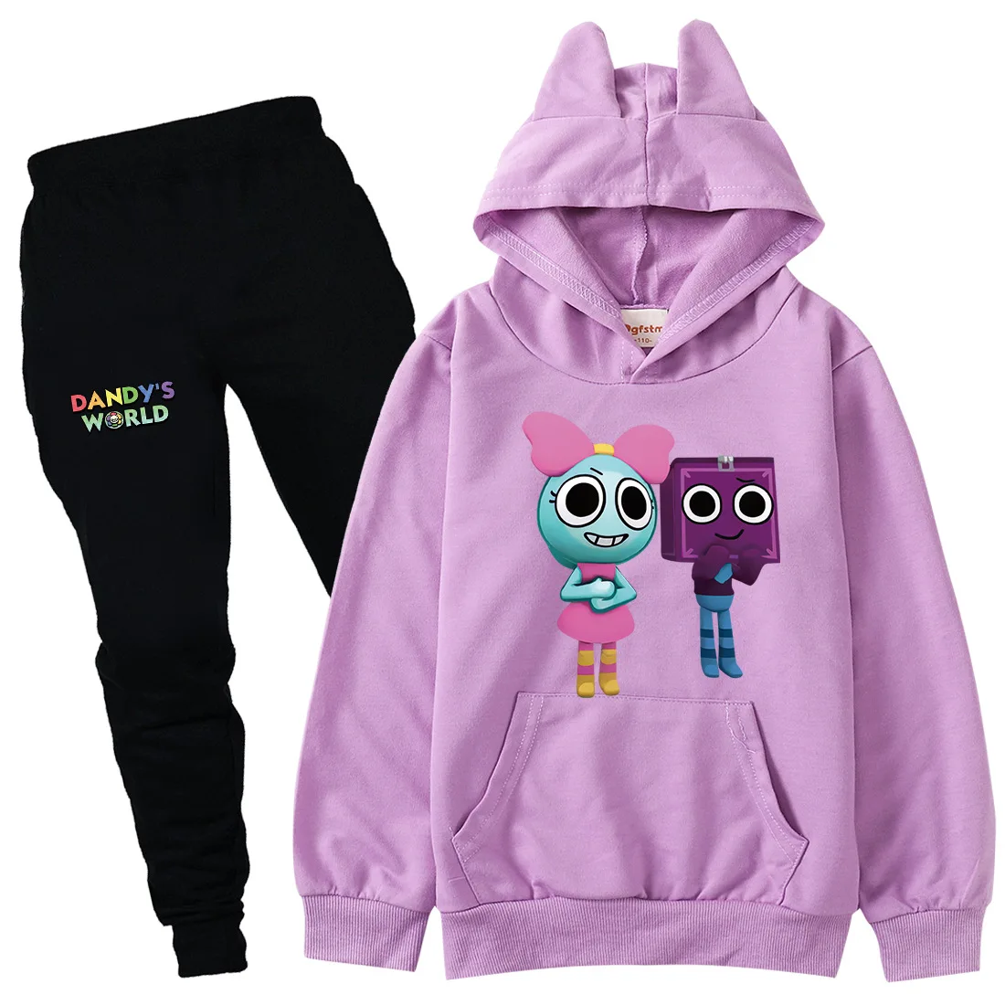 

Dandys World Clohtes Kids Goob Pebble Dandy's World Hoodie Boys Long Sleeve Sweatshirts Pants 2pcs Sets Baby Girl Outfit Set