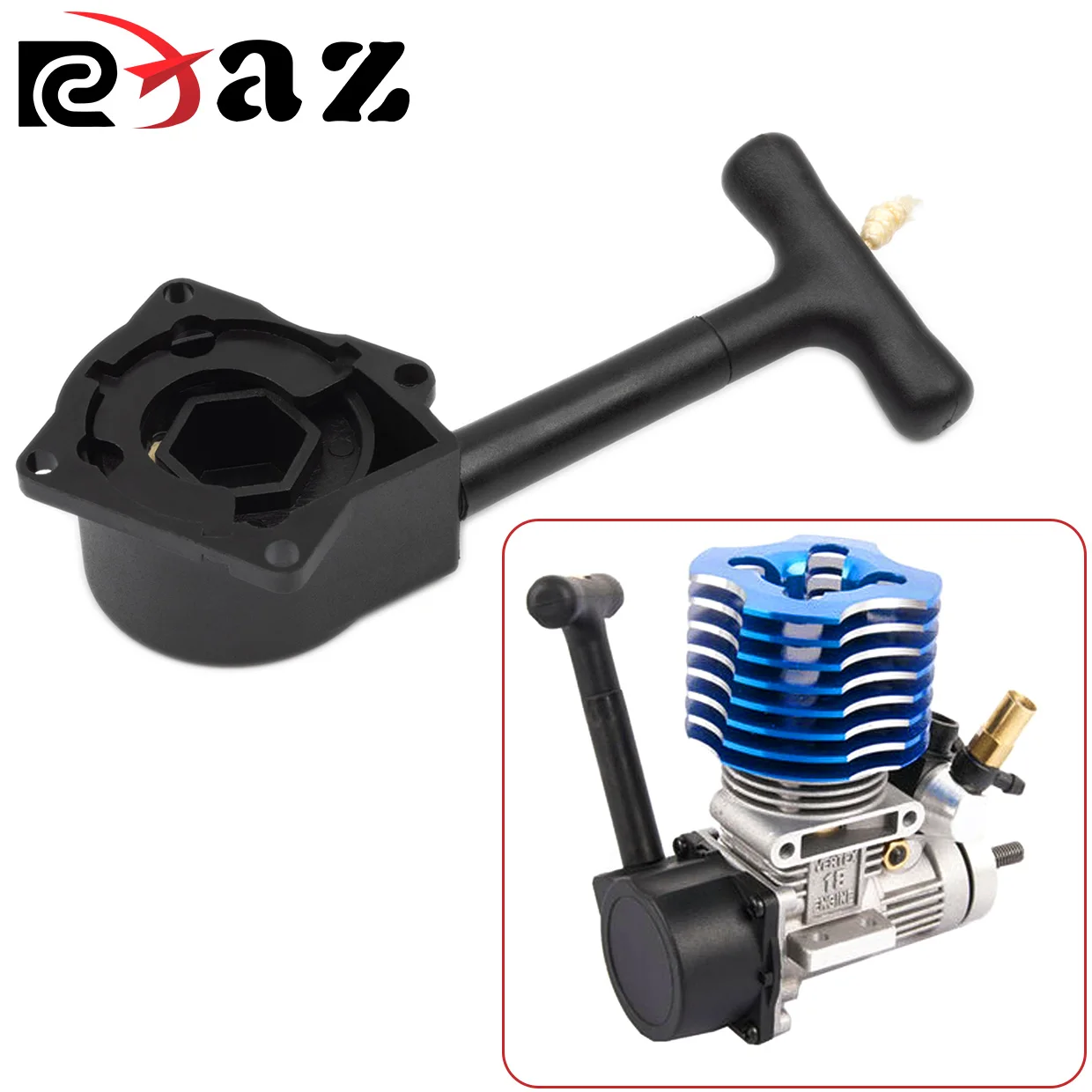Engine Hand Puller for 1/8 1/10 HSP Engine Pull Start Handle Replacement Recoil Start Kit RC Car Dirt Bike Truck Accessories