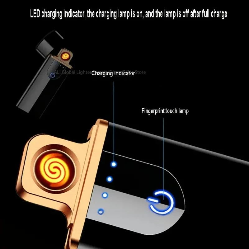 

Hot Sale Selling Usb Rechargeable Electric Heating Wire Cigarette Lighter Portable Fashionable Lighter Gift For Men And Women