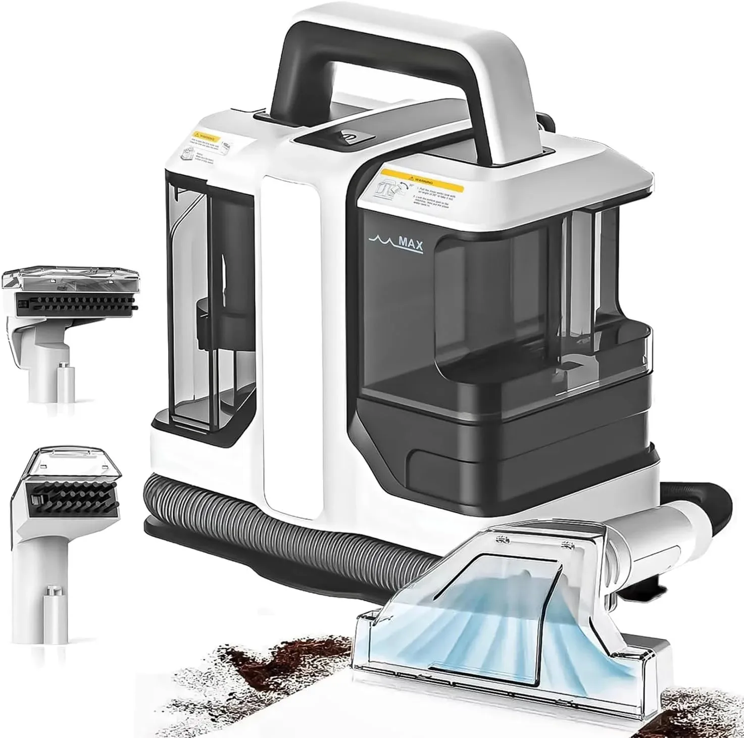 Nettoyeur de tapis Portable 750W 15KPa, nettoyeur de taches Portable pour voiture, canapé, poils d'animaux, Machine de nettoyage de tissus d'ameublement par aspiration par pulvérisation